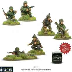 Shop All*Bolt Action - Germany: Waffen-SS (1943-45) Weapons Teams - Miniature Marvels: Airplane Models & Painted Dice