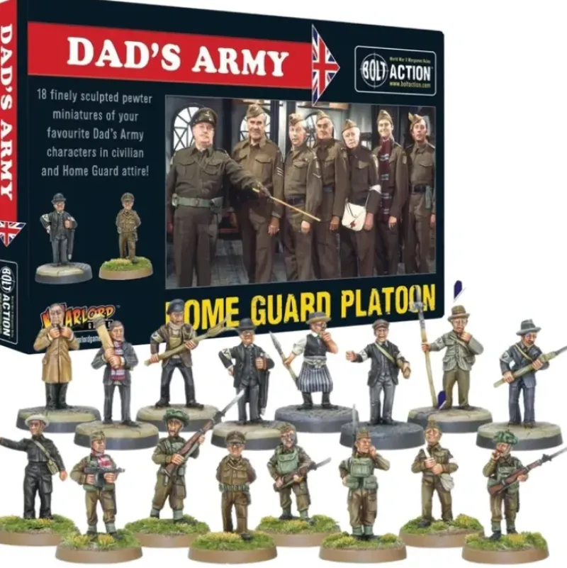 Shop All*Bolt Action - Great Britain: Dad's Army Home Guard Platoon - Miniature Marvels: Airplane Models & Painted Dice