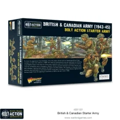 Shop All*Bolt Action - Great Britain: British & Canadian Army (1943-45) Starter Army - Miniature Marvels: Airplane Models & Painted Dice