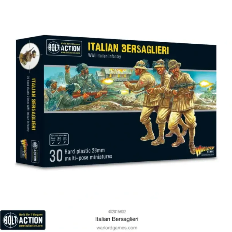 Shop All*Bolt Action - Italy: Italian Bersaglieri - Miniature Marvels: Airplane Models & Painted Dice