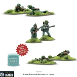 Shop All*Bolt Action - Italy: Italian Paracadutisti Weapons Teams - Miniature Marvels: Airplane Models & Painted Dice