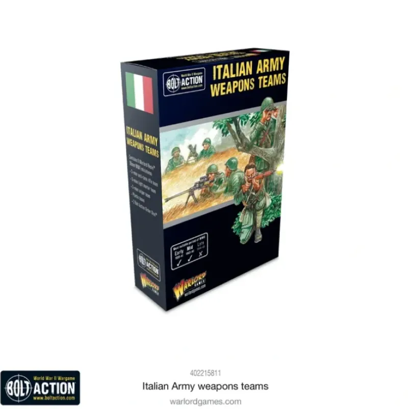 Shop All*Bolt Action - Italy: Italian Army Weapons Teams - Miniature Marvels: Airplane Models & Painted Dice