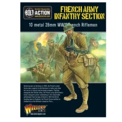 Shop All*Bolt Action - More Allies: French Army Infantry Section - Miniature Marvels: Airplane Models & Painted Dice