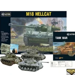 Shop All*Bolt Action - Tank War: M18 Hellcat US Army Tank + Digital Guide - Miniature Marvels: Airplane Models & Painted Dice