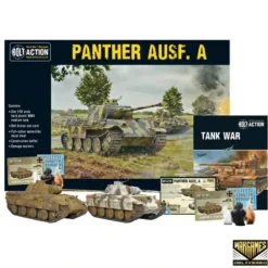 Shop All*Bolt Action - Tank War: Panther Ausf A German Tank + Digital Guide - Miniature Marvels: Airplane Models & Painted Dice