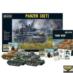 Shop All*Bolt Action - Tank War: Panzer 38(T) German Tank + Digital Guide - Miniature Marvels: Airplane Models & Painted Dice