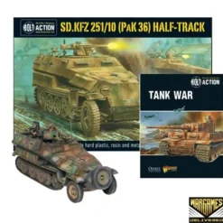 Shop All*Bolt Action - Tank War: Sd.Kfz 251/10 (Pak 36) Half-Track + Digital Guide - Miniature Marvels: Airplane Models & Painted Dice