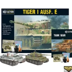 Shop All*Bolt Action - Tank War: Tiger I Ausf. E Heavy Tank + Digital Guide: Tank War - Miniature Marvels: Airplane Models & Painted Dice