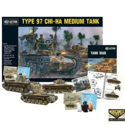 Shop All*Bolt Action - Tank War: Type 97 Chi-Ha Medium Tank + Digital Guide - Miniature Marvels: Airplane Models & Painted Dice
