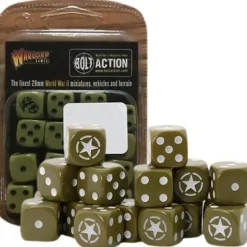 Shop All*Bolt Action - USA: Allied Star D6 Dice Pack - Miniature Marvels: Airplane Models & Painted Dice