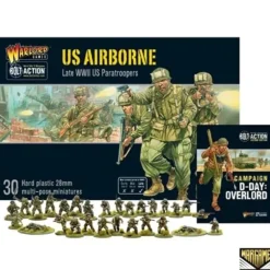 Shop All*Bolt Action - USA: US Airborne Starter Set + Digital Guide: Armies of the United States - Miniature Marvels: Airplane Models & Painted Dice