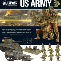 Shop All*Bolt Action - USA: US Army Starter Set + Digital Guide: Armies of the United States - Miniature Marvels: Airplane Models & Painted Dice