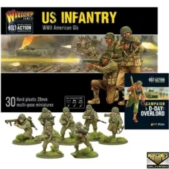 Shop All*Bolt Action - USA: US Infantry Set + Digital Guide - D-Day: Overlord - Miniature Marvels: Airplane Models & Painted Dice