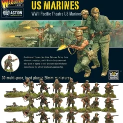 Shop All*Bolt Action - USA: US Marine Set + Digital Guide: Marianas & Palau Islands - Miniature Marvels: Airplane Models & Painted Dice