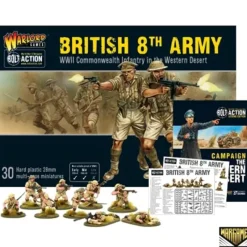 Shop All*Bolt Action: British 8th Army Infantry Set + Digital Guide: The Western Desert - Miniature Marvels: Airplane Models & Painted Dice