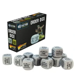 Shop All*Bolt Action: Orders Dice Pack - Grey - Miniature Marvels: Airplane Models & Painted Dice