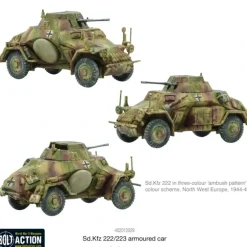 Shop All*Bolt Action: Sd.Kfz 222/223 Armoured Car - Miniature Marvels: Airplane Models & Painted Dice