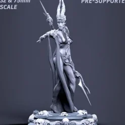 Shop All*Boneflesh Necropriestess, 75mm - Miniature Marvels: Airplane Models & Painted Dice