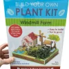 Egpull<"Build Your Own" 3D Windmill Farm Plant Puzzle Garden Kit - Grows Basil - Miniature Marvels: Airplane Models & Painted Dice