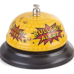 Egpull<BULLSHIT ALERT BELL - Office Desk Toy - Gag Joke Bar Pub Man Cave Kitchen Room - Miniature Marvels: Airplane Models & Painted Dice