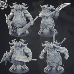Miniature<Butcher Demon - Miniature Marvels: Airplane Models & Painted Dice