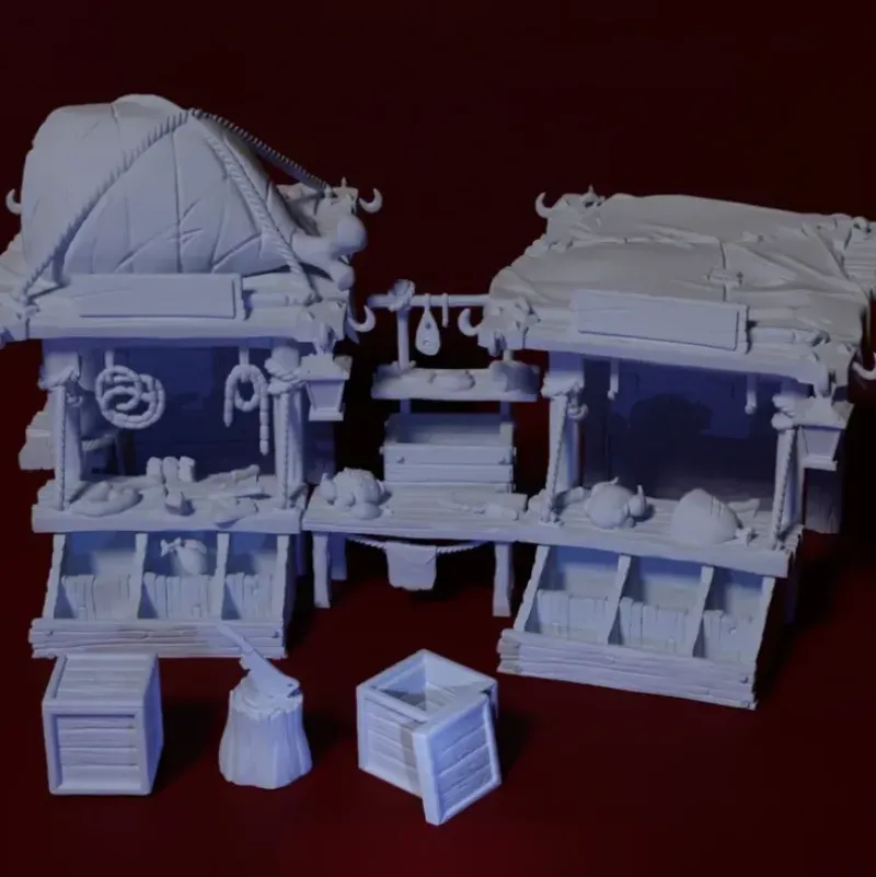 Shop All*Butcher Stand - Miniature Marvels: Airplane Models & Painted Dice
