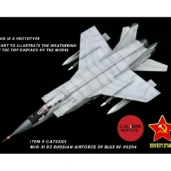 Airplane Model*Calibre Wings CA723101 1:72 MIG-31DZ Foxhound Russian Air Force, Blue 09 - Miniature Marvels: Airplane Models & Painted Dice