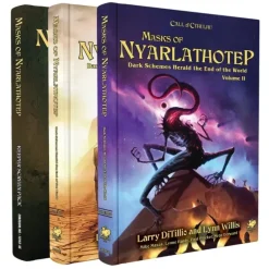 Role-playing Game<Call of Cthulhu RPG: Masks of Nyarlathotep - An Epic Globetrotting Campaign (Remastered) CHA 23153-X - Miniature Marvels: Airplane Models & Painted Dice