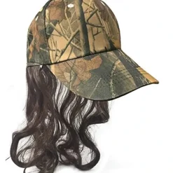 Egpull<Camo Redneck Mullet Hat with Hair - Men's Hillbilly Halloween Costume Prop Wig - Miniature Marvels: Airplane Models & Painted Dice