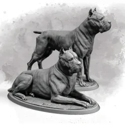 Miniature<Cane Corso, 32mm - Miniature Marvels: Airplane Models & Painted Dice