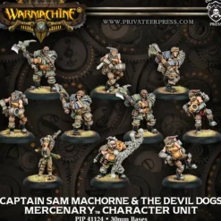 Miniature<Captain Sam MacHorne & the Devil Dogs: Mercenary - Unit PIP 41124 - Miniature Marvels: Airplane Models & Painted Dice