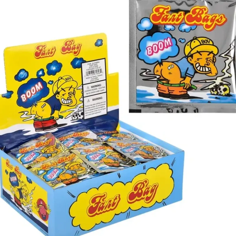 Egpull<Case of 72 Fart Bomb Bags stink bomb smelly - funny gag prank joke NASTY! (6 dozen) - Miniature Marvels: Airplane Models & Painted Dice