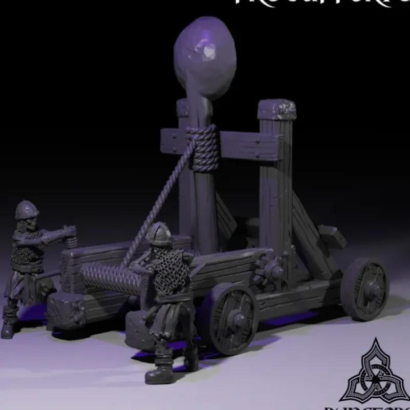 Miniature<Catapult Bundle - Miniature Marvels: Airplane Models & Painted Dice