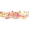 Dice<Celestial Blossom 16mm Poly Dice Set MET 719 - Miniature Marvels: Airplane Models & Painted Dice