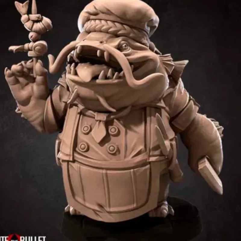 Miniature<Chef, Knife - Miniature Marvels: Airplane Models & Painted Dice