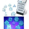 Shop All*Chessex CHX27581 Borealis Luminary Icicle Dice w/Light Blue Numbers - Miniature Marvels: Airplane Models & Painted Dice