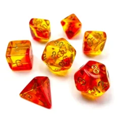 Shop All*Chessex CHX26468 Gemini Translucent Red-Yellow/gold - Miniature Marvels: Airplane Models & Painted Dice