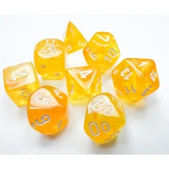 Shop All*Chessex CHX30053 Lab Dice Borealis Canary/white Luminary - Miniature Marvels: Airplane Models & Painted Dice