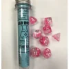 Shop All*Chessex CHX30042 Lab Dice Gemini Luminary Clear Pink w/White Numbers - Miniature Marvels: Airplane Models & Painted Dice