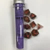 Shop All*Chessex CHX30040 Lab Dice Nebula Luminary Copper Matrix w/Orange Numbers - Miniature Marvels: Airplane Models & Painted Dice