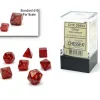 Shop All*Chessex CHX20504 Mini-Polyhedral Ruby Red w/ Gold numbers. - Miniature Marvels: Airplane Models & Painted Dice