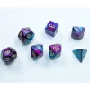 Shop All*Chessex CHX20649 Mini-Polyhedral Gemini Purple-Teal/gold - Miniature Marvels: Airplane Models & Painted Dice