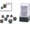 Shop All*Chessex CHX20450 Mini-Polyhedral Festive Mosaic w/ Yellow numbers. - Miniature Marvels: Airplane Models & Painted Dice