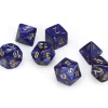 Shop All*Chessex CHX27427 Scarab Royal Blue Dice w/ Gold Numbers - Miniature Marvels: Airplane Models & Painted Dice