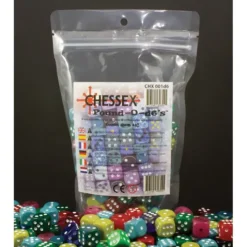 Dice<Chessex Pound-O-d6's (Approx. 80-100 d6 Dice) CHX 001D6 - Miniature Marvels: Airplane Models & Painted Dice