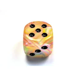 Dice<Circus / Black: Festive 50mm D6 (w/ Pips) CHX DF5062 - Miniature Marvels: Airplane Models & Painted Dice
