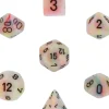 Dice<Circus / Black: Festive Polyhedral Die Set (7's) CHX 27442 - Miniature Marvels: Airplane Models & Painted Dice