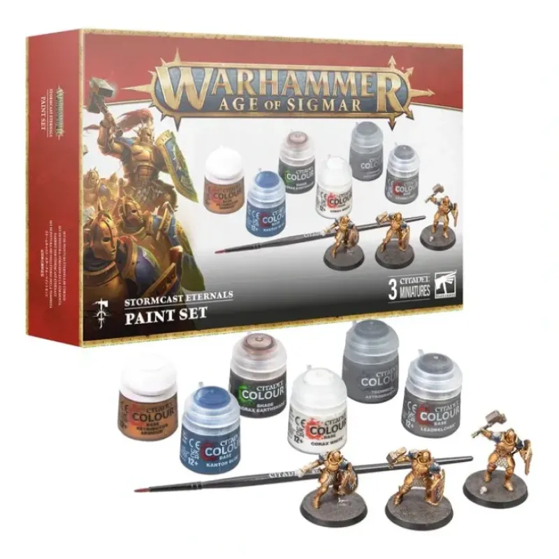 Shop All*Citadel Paint: AoS Stormcast Eternals Paint Set - Miniature Marvels: Airplane Models & Painted Dice