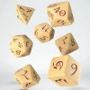Dice<Classic RPG Beige & Burgundy Dice Set (7) QWS SCLE87 - Miniature Marvels: Airplane Models & Painted Dice