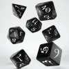 Dice<Classic RPG Black & White Dice Set (7) QWS SCLE05 - Miniature Marvels: Airplane Models & Painted Dice
